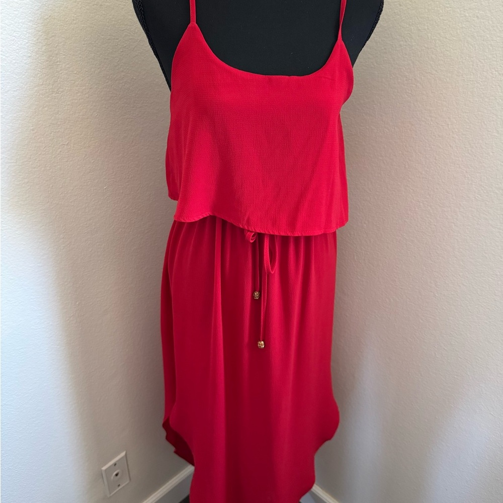 Red Sleeveless Dress